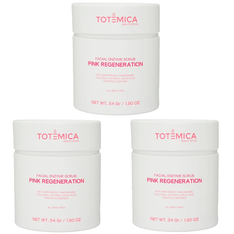 Totemica Facial Enzyme Scrub Pink Regeneration – Wholesale 3 Units (TBR24-S7)