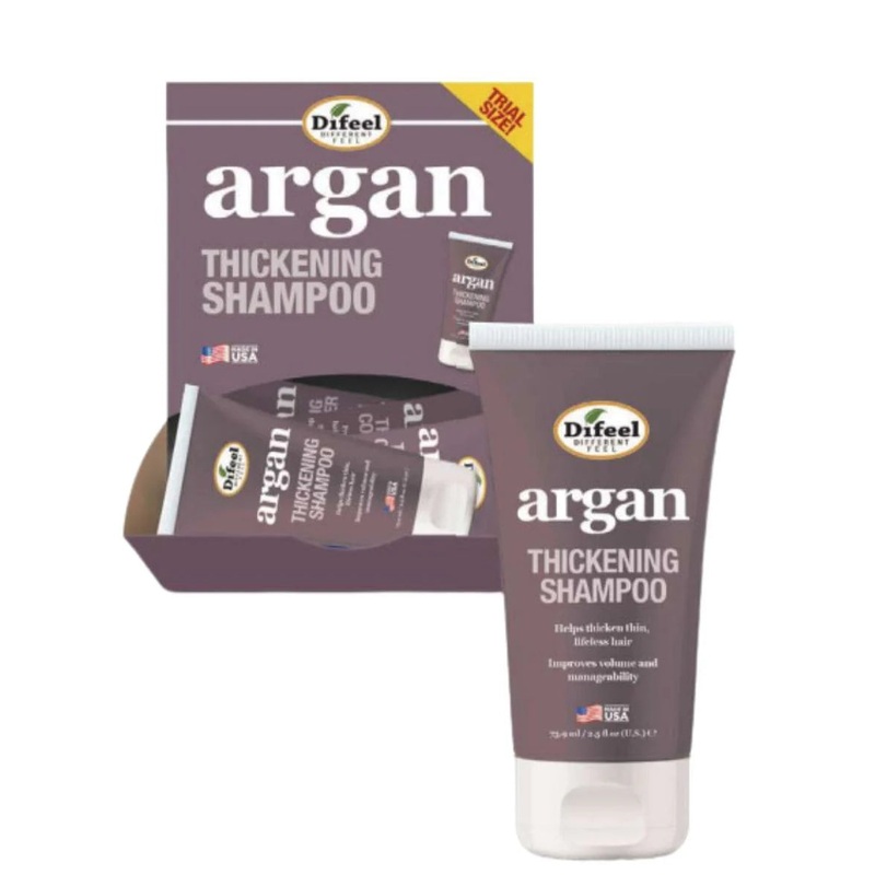 Difeel Argan Thickening Shampoo 2.5 oz