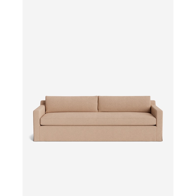 Tadita Slipcover Sofa Army Performance Basketweave 100″W