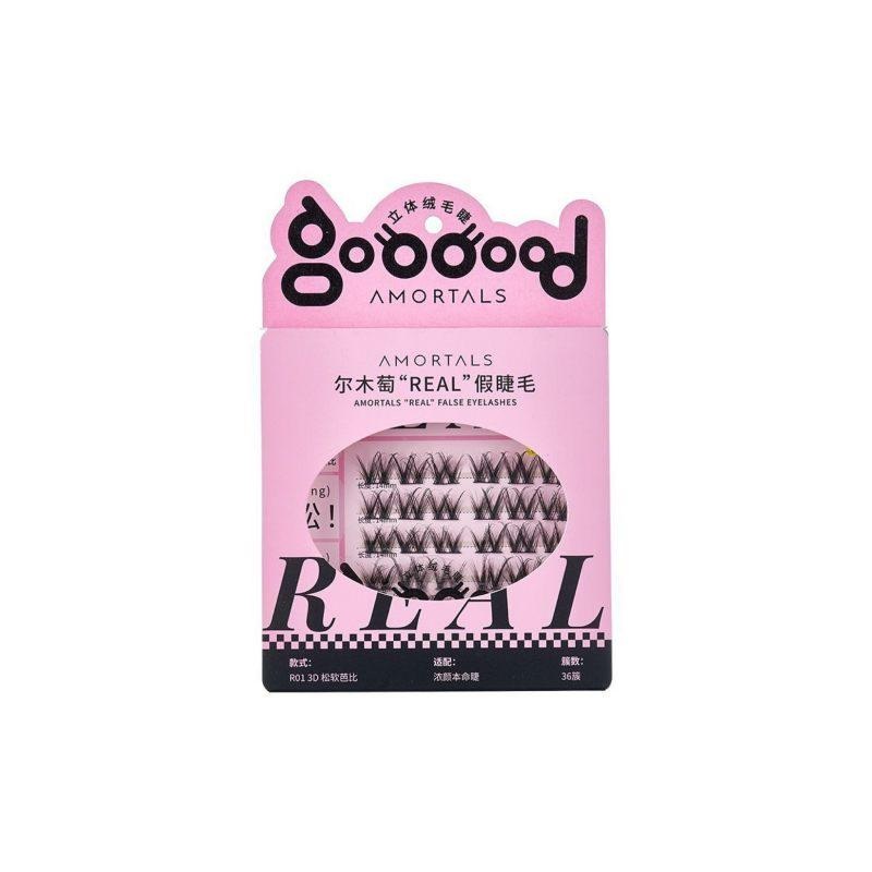 Amortals Glue Free False Eyelashes O01 Glue Free with Tweezers *1