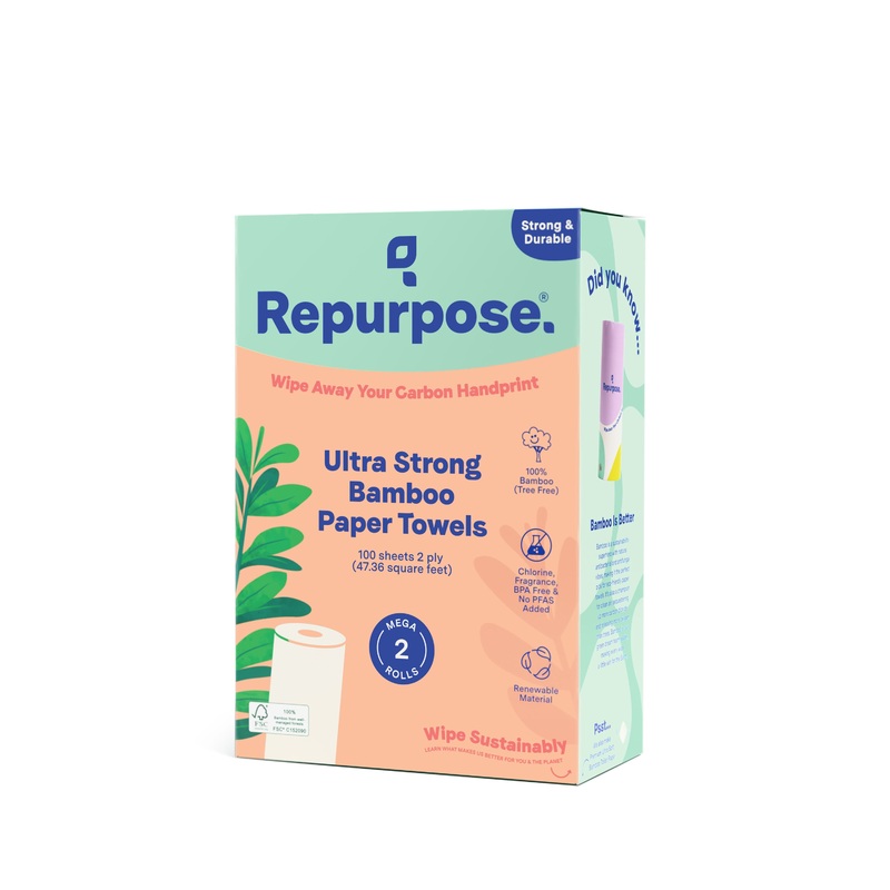 Bamboo Paper Towel 2ply, 100 sheets