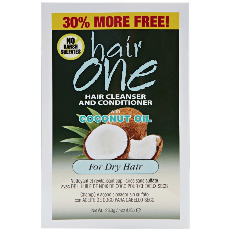 Hair One 6 In 1 Cleanser For Dry, Damaged Hair – Coconut 1 oz
