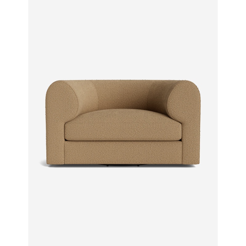 Sergio Swivel Chair White Boucle