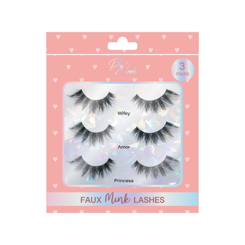 3 Pair Faux Mink Lashes Set Style #1