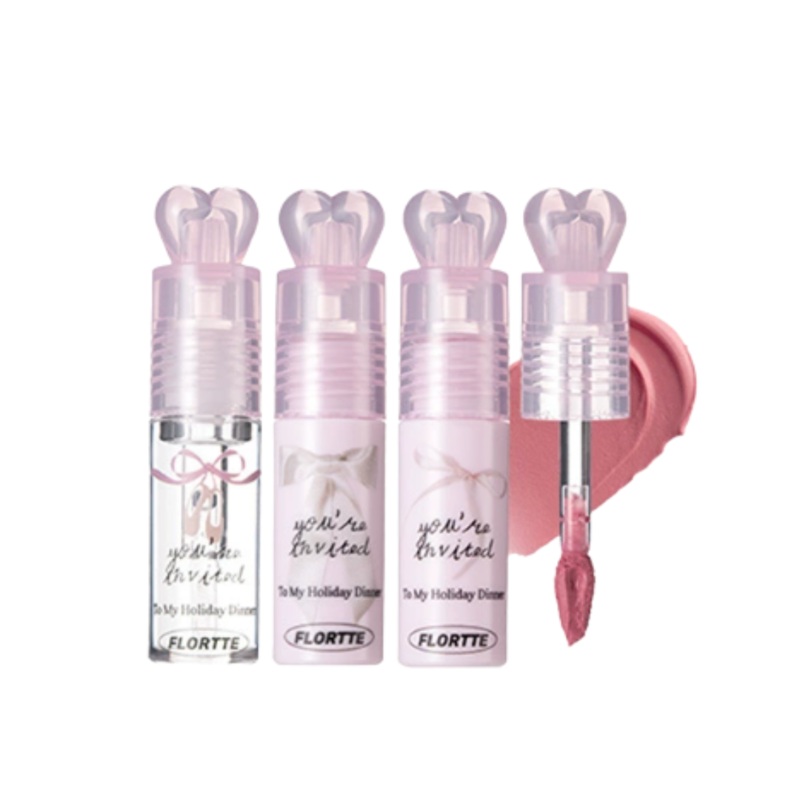 Flortte Little Bowknot Series Milk Cake Lip Cream 2.2g  01 Little Romance