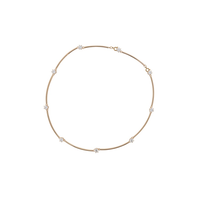Swarovski Constella Rose Gold & Crystal Necklace