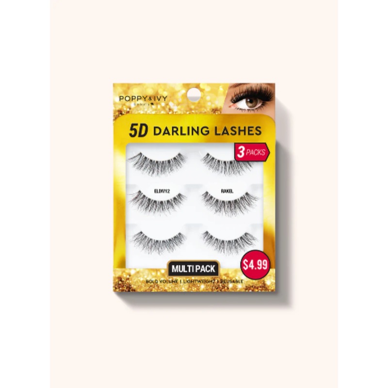 ABNY-P&I 5D DARLING LASHES 3PAIRS – RAKEL (3 PCS)