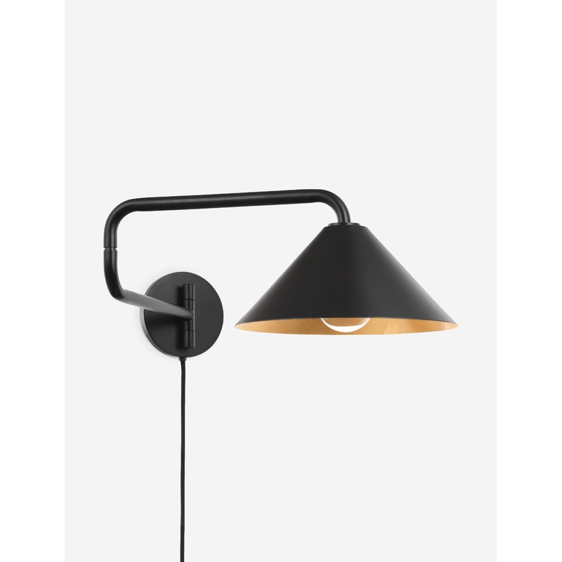 Alexander Plug-In Sconce Black