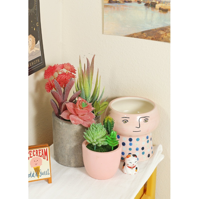 Official Key Items Artificial Succulents – Pink Rice Hydrangeas