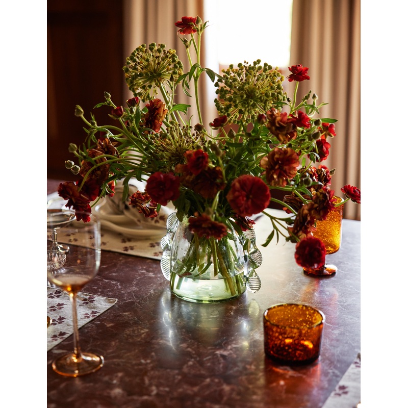 Oli Water Glass by Ferm Living Green Tall