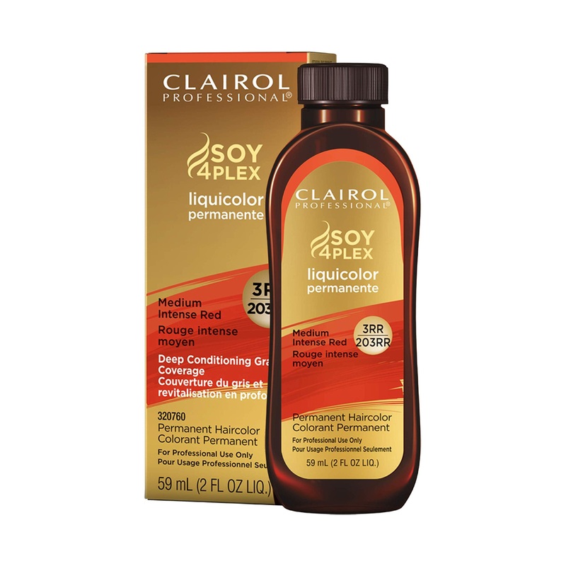 Clairol Professional Soy4Plex LiquiColor Permanent Hair Color – 3RR | 203RR (Medium Intense Red)