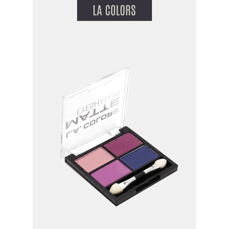 L.A. Colors- 4 Color Matte Eyeshadow- Mattenificent
