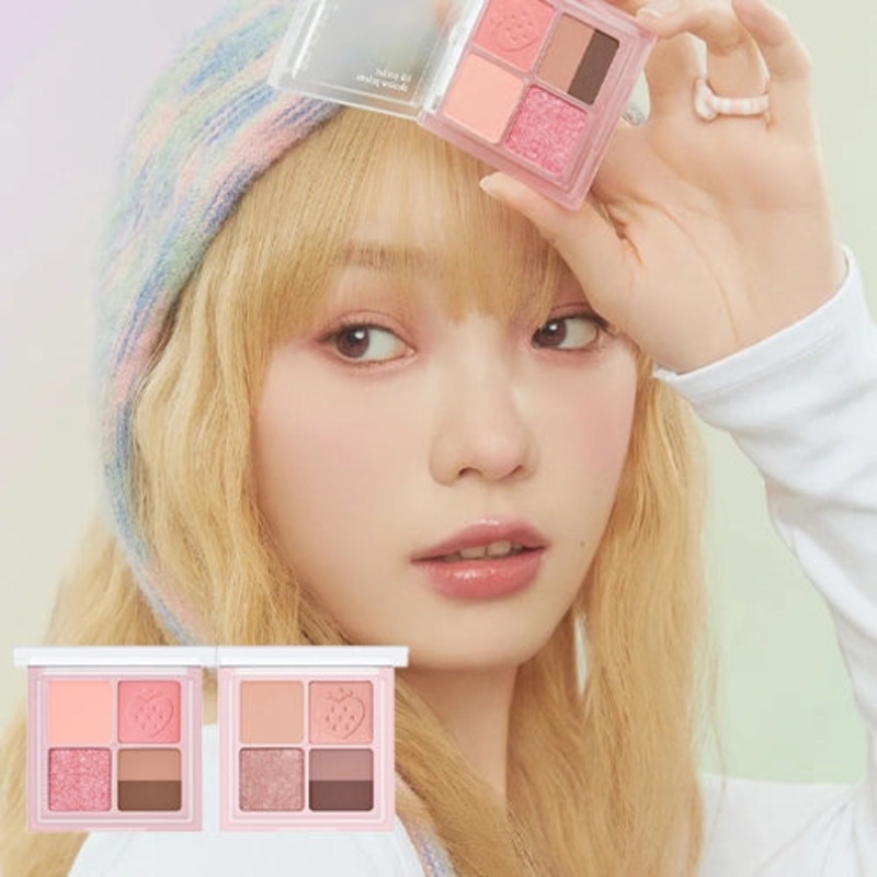 [Peripera] Ink Pocket Shadow Palette (2 colors) 007 SPRING STRAWBERRIES IN THE SUN
