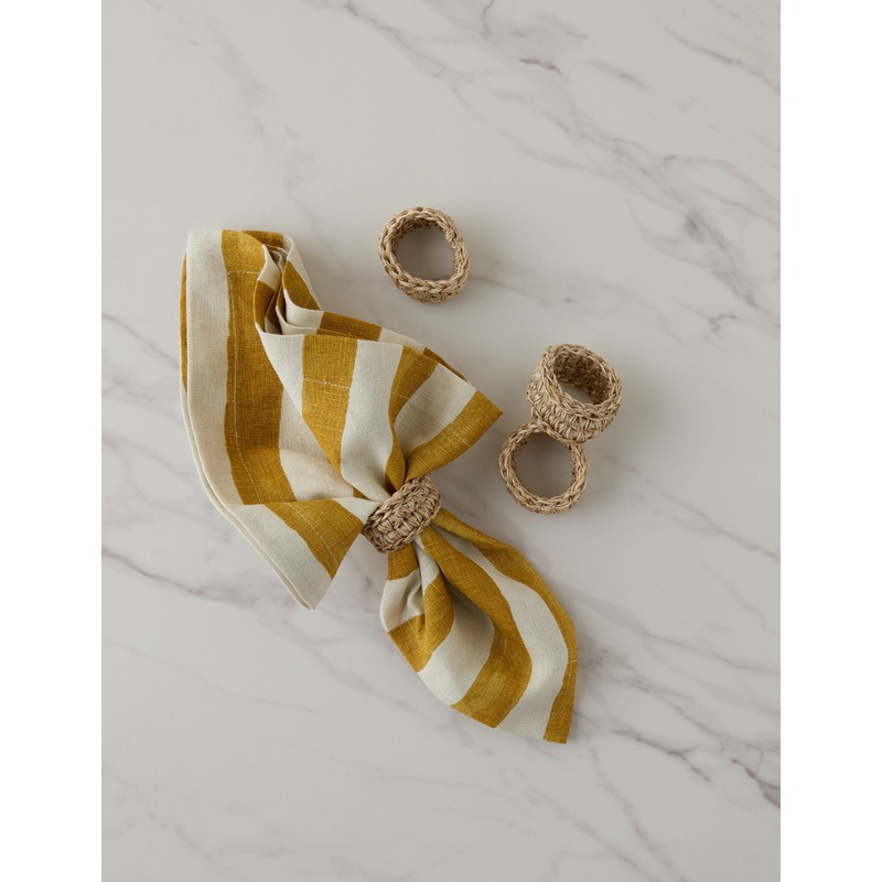Spiral Napkin Rings (Set of 4) by Tallo de Olivo Natural