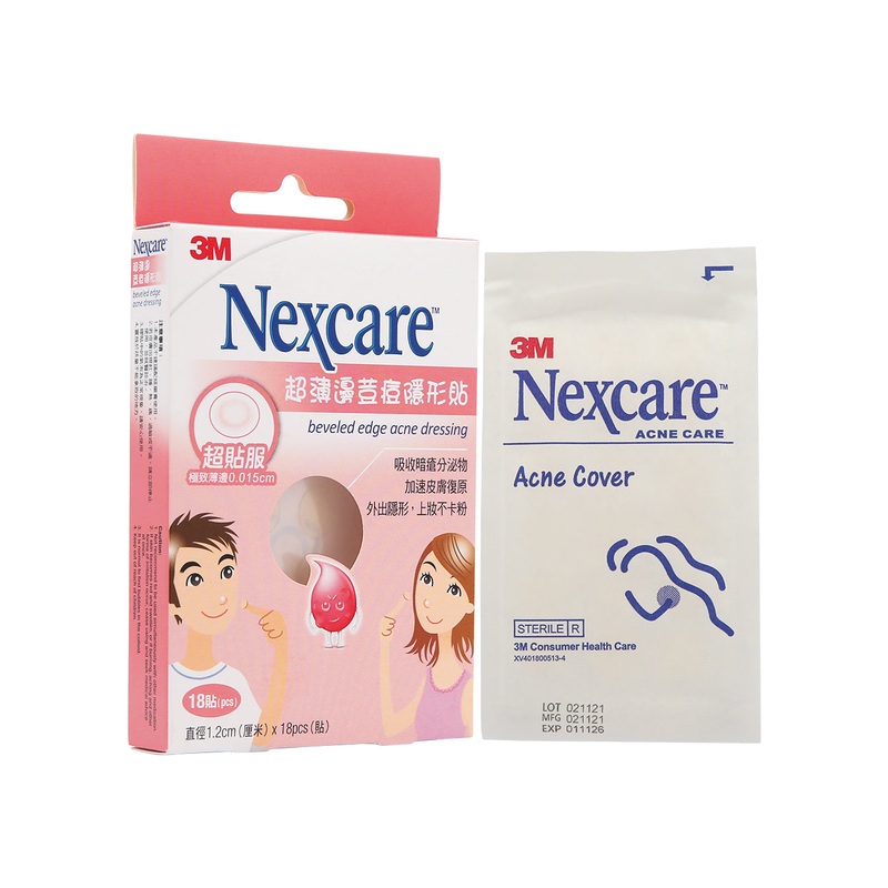 3M Nexcare Beveled Edge Acne Dressing 18pcs 18pcs