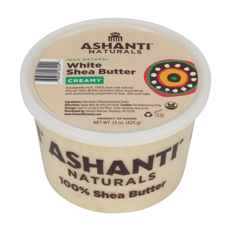 Ashanti Natural White Shea Butter Creamy 15oz