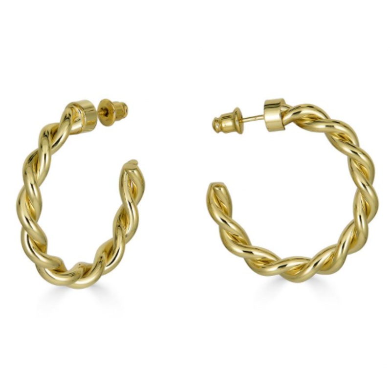 Mila Hoops white gold