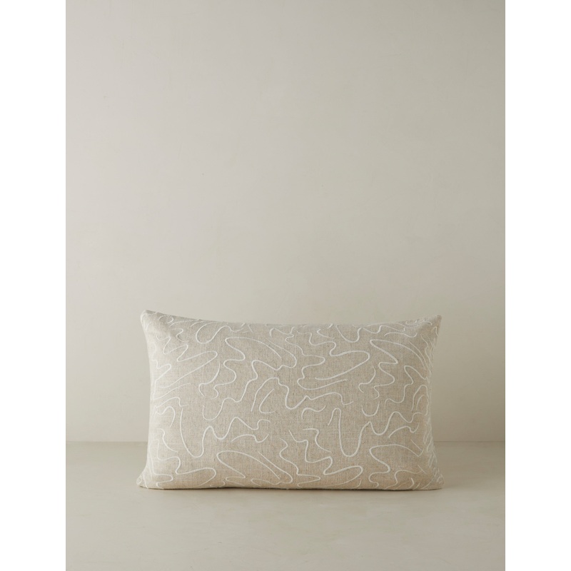 Topos Embroidered Pillow by lan Byrd Square