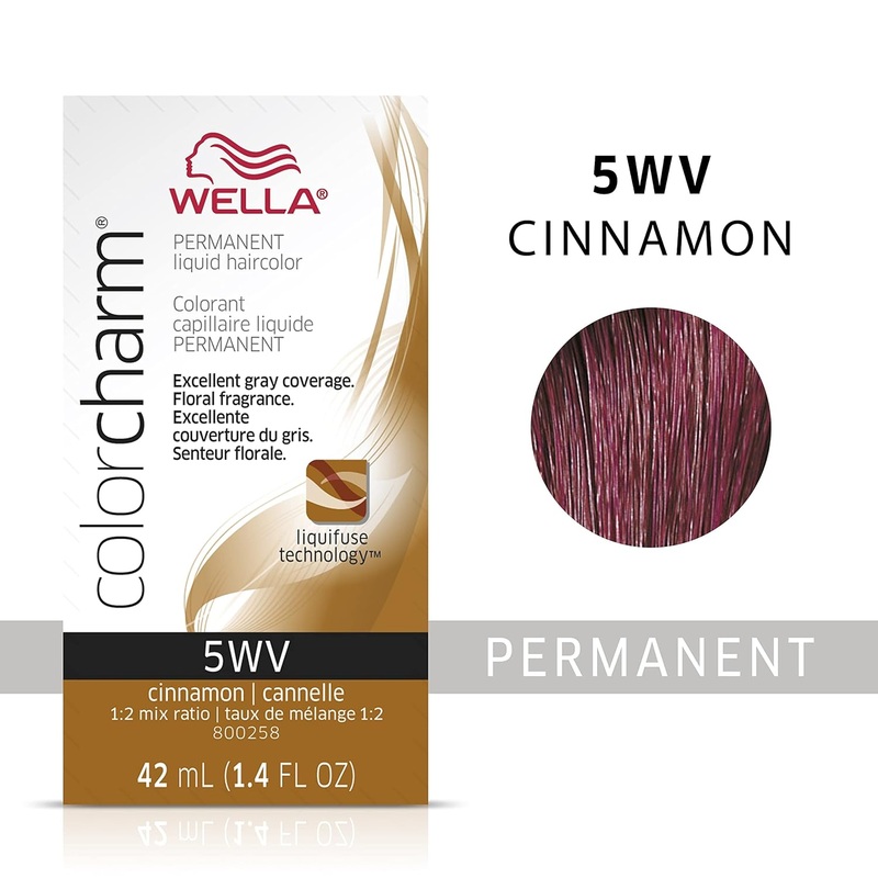 Wella ColorCharm Permanent Liquid Hair Color 42 ml / 1.4 oz – 5WV Cinnamon