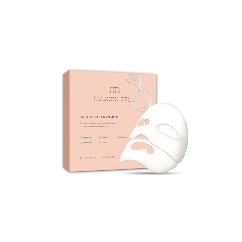 BLANC DUBU Nuborn Cell Hydrogel Collagen Mask 1 box = 4 pcs