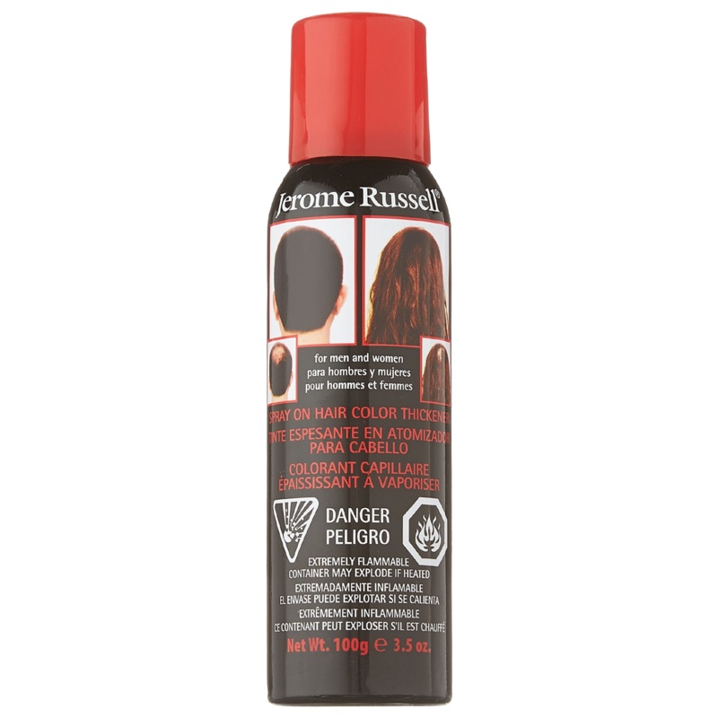 Jerome Russell Spray-On Hair Color Thickener 3.5 oz – Black