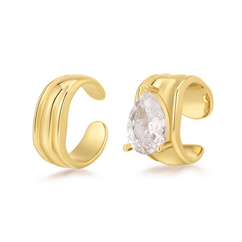 Luxe Stone Ear Cuff Set