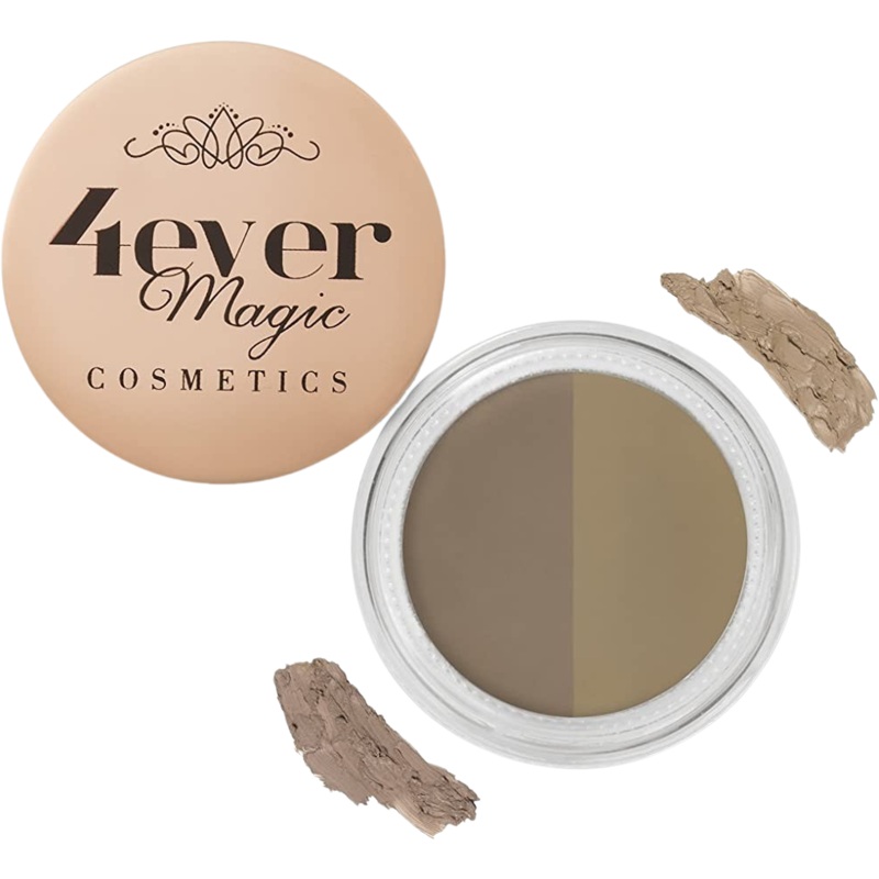 4ever Magic Cosmetics Double Shade Eyebrow Gel + Brush 0.14 oz – Mystical Taupe