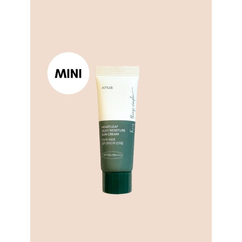 Anua Heartleaf Silky Moisture Sun Cream 10ml MINI