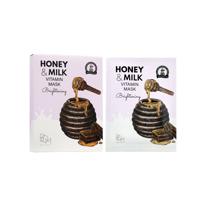 Beauty Of Majesty Honey And Milk Vitamin Mask 5pcs