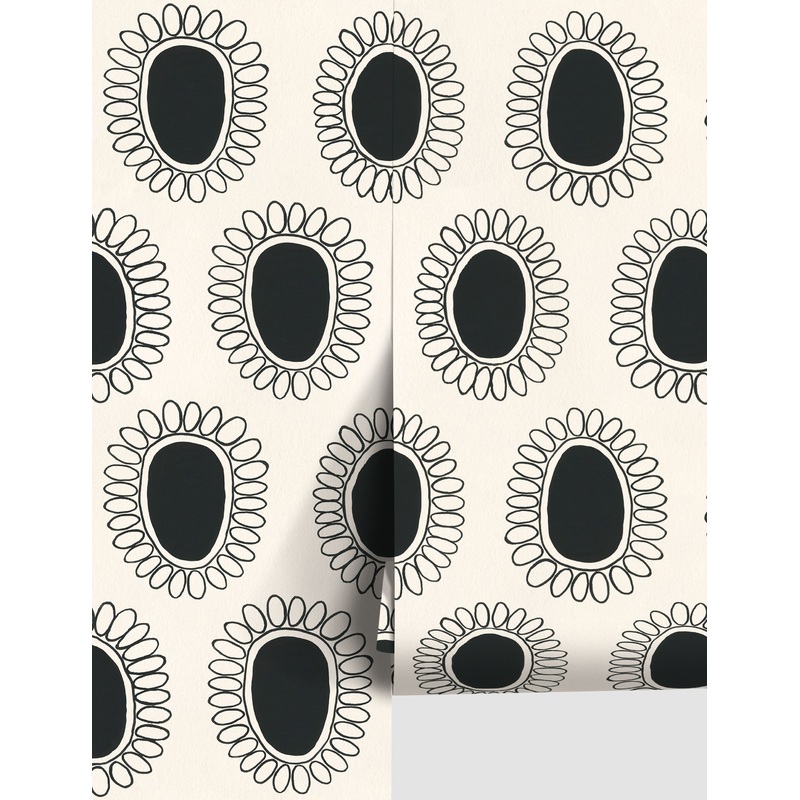 Garden Flower Wallpaper by Susan Hable Ivory
