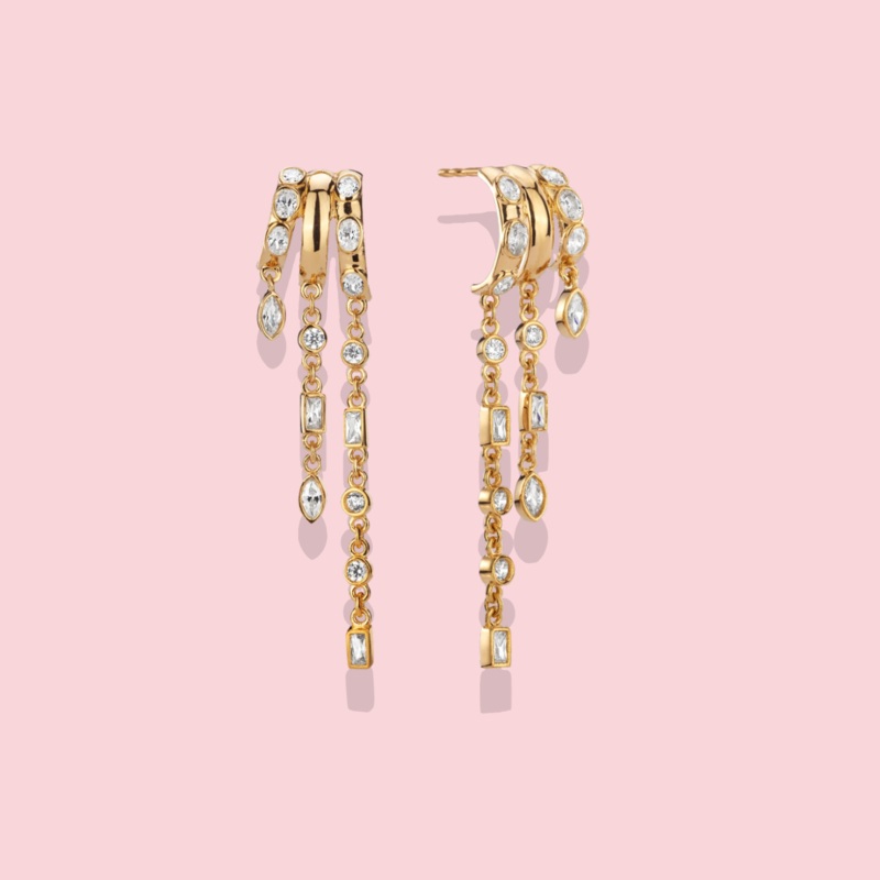 Kalani Illusion Earrings Gold