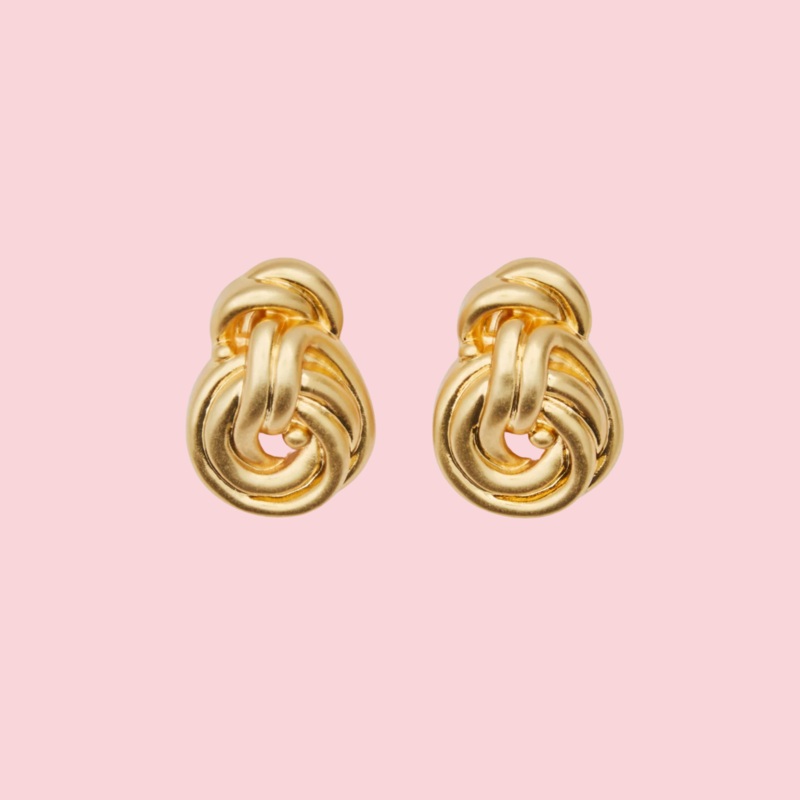 Knot Earrings Gold