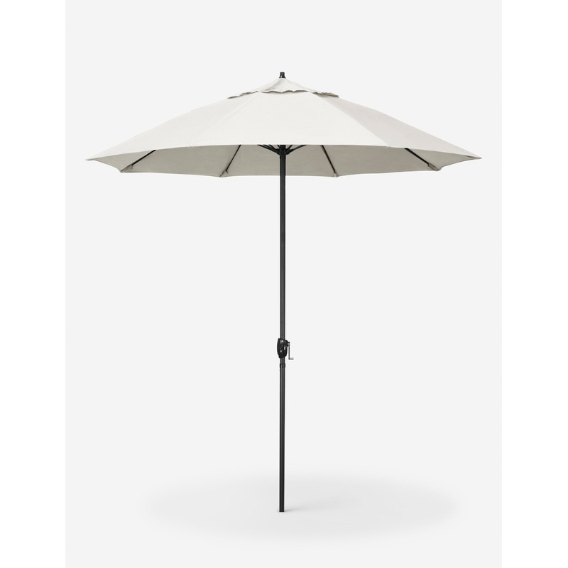 Romagna 7′ 6″ Round Outdoor Umbrella Canvas Black