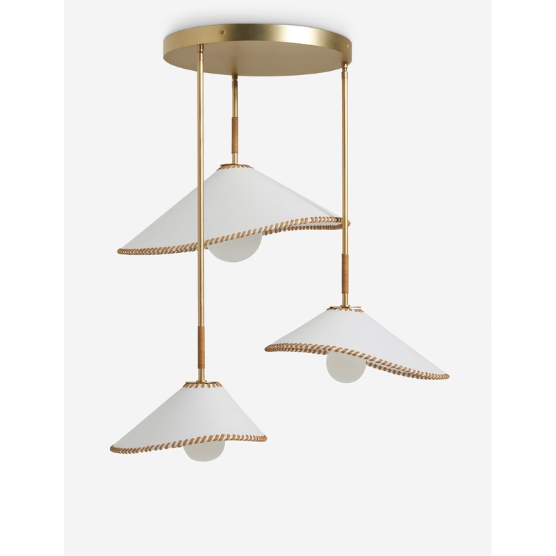 Arroyo Chandelier by lan Byrd Brass 28″Dia