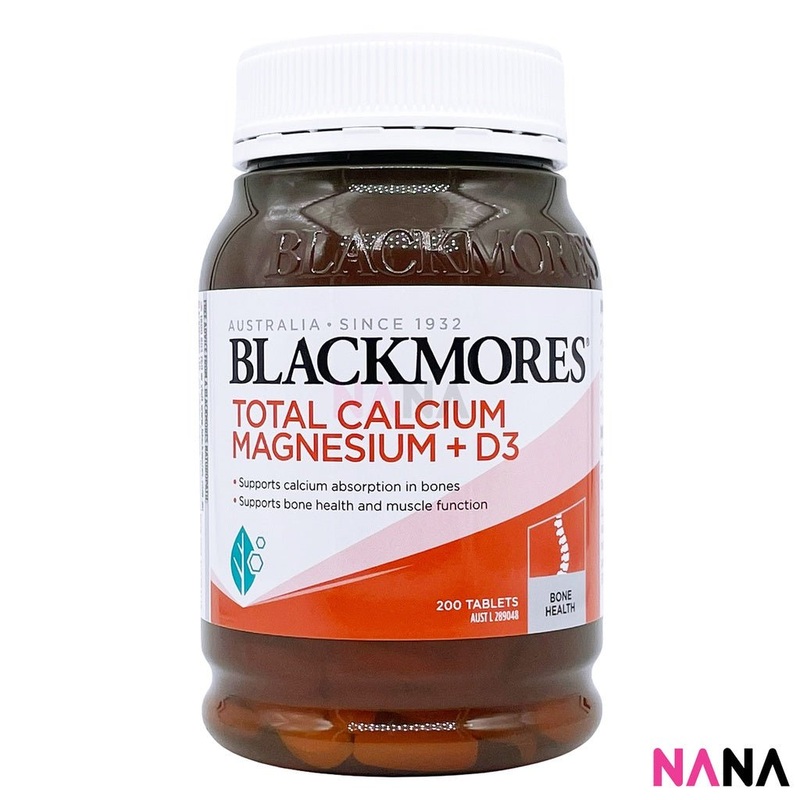 Blackmores Total Calcium & Magnesium + D3 200 Tablets