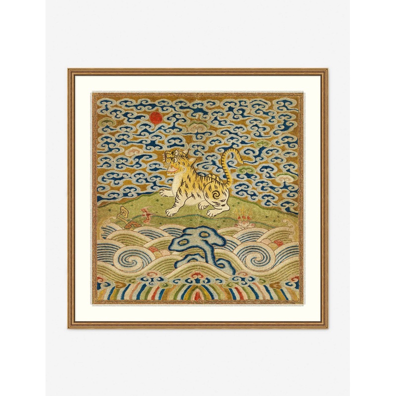 Rank Badge with Tiger Wall Art 42″ x 42″