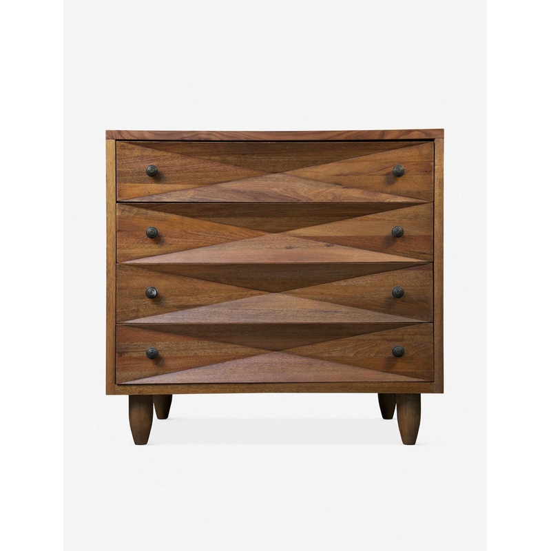 Sen 4-Drawer Dresser Dark Walnut