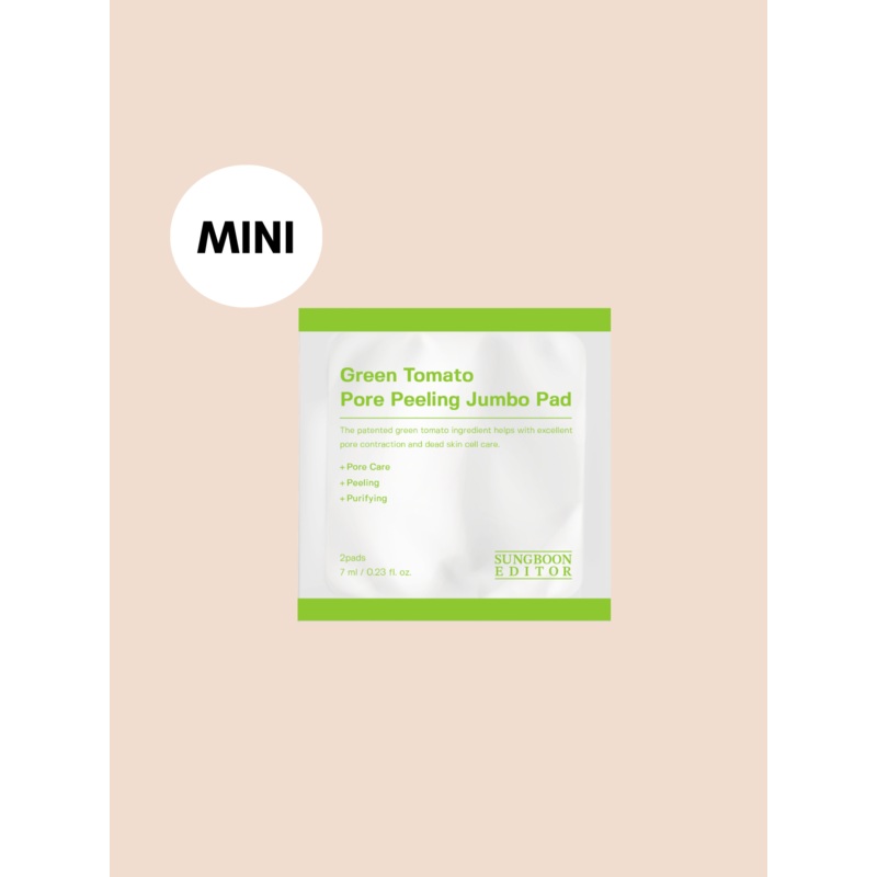 SUNGBOON EDITOR Green Tomato Pore Peeling Jumbo Pad MINI 2pcs 2pcs ( MINI )