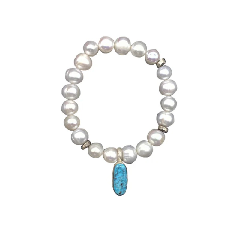 Everyday Pearl Stretchy with Turquoise