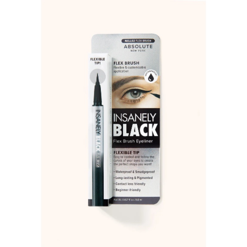 ABNY-INSANELY BLACK FLEX BRUSH LIQUID EYELINER (6 PCS)