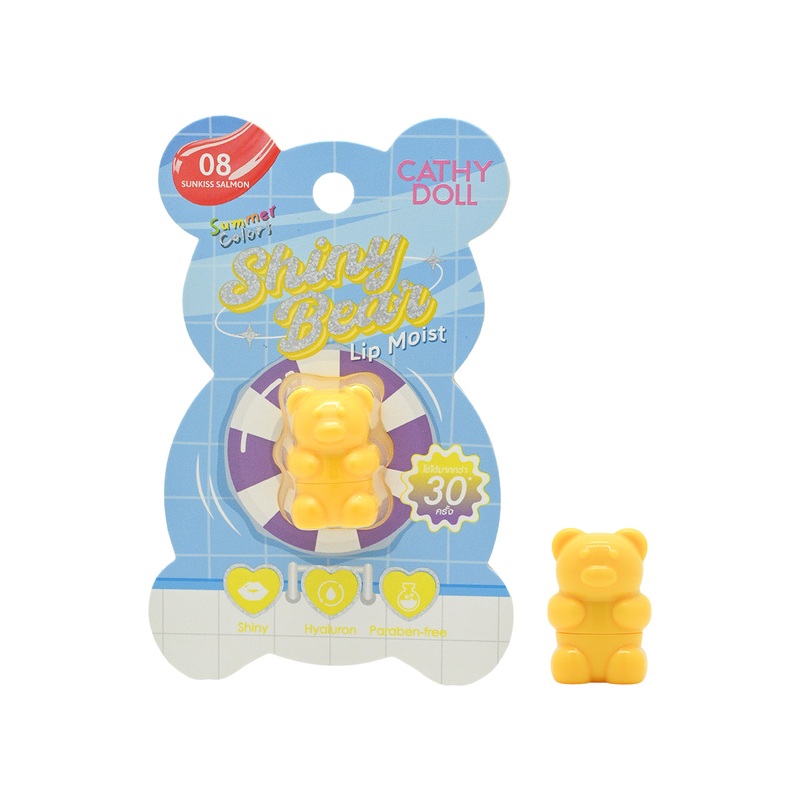 Cathy Doll Shiny Bear Lip Moist #08 Sunkiss Salmon 1.1g