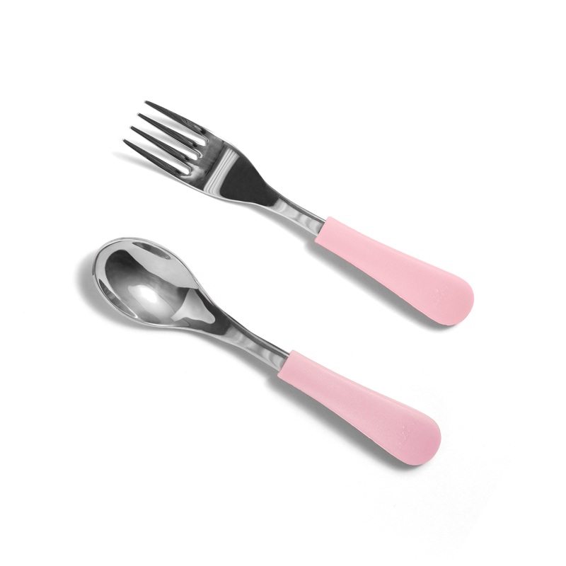 Stainless Steel, Non-Toxic Baby and Toddler Fork and Spoon Set Green (Coming Soon)