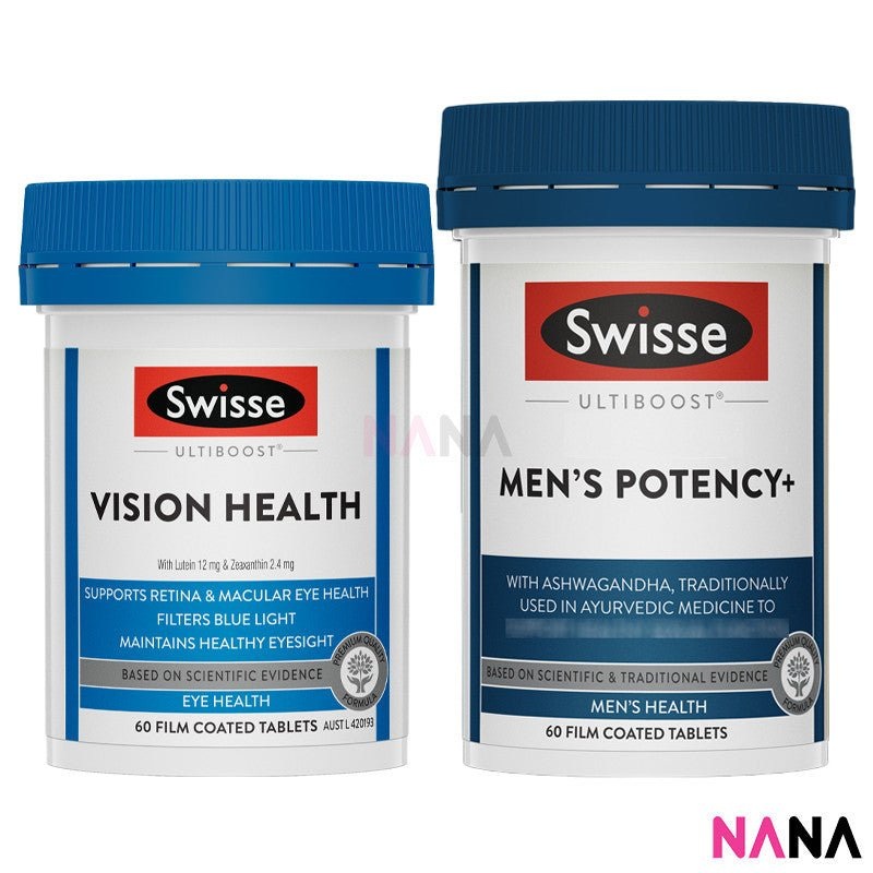 SWISSE Double Boost Combo(Men’s Potency+ & Vision Health)