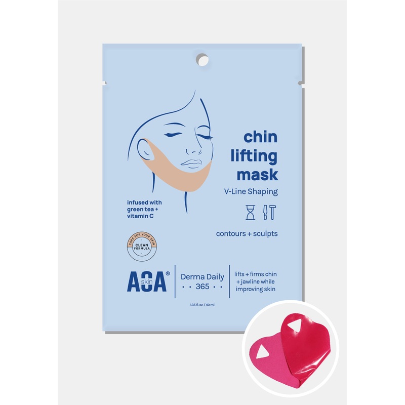 AOA Skin Chin Lifting Mask for V-Line Shaping – Green Tea + Vitamin C
