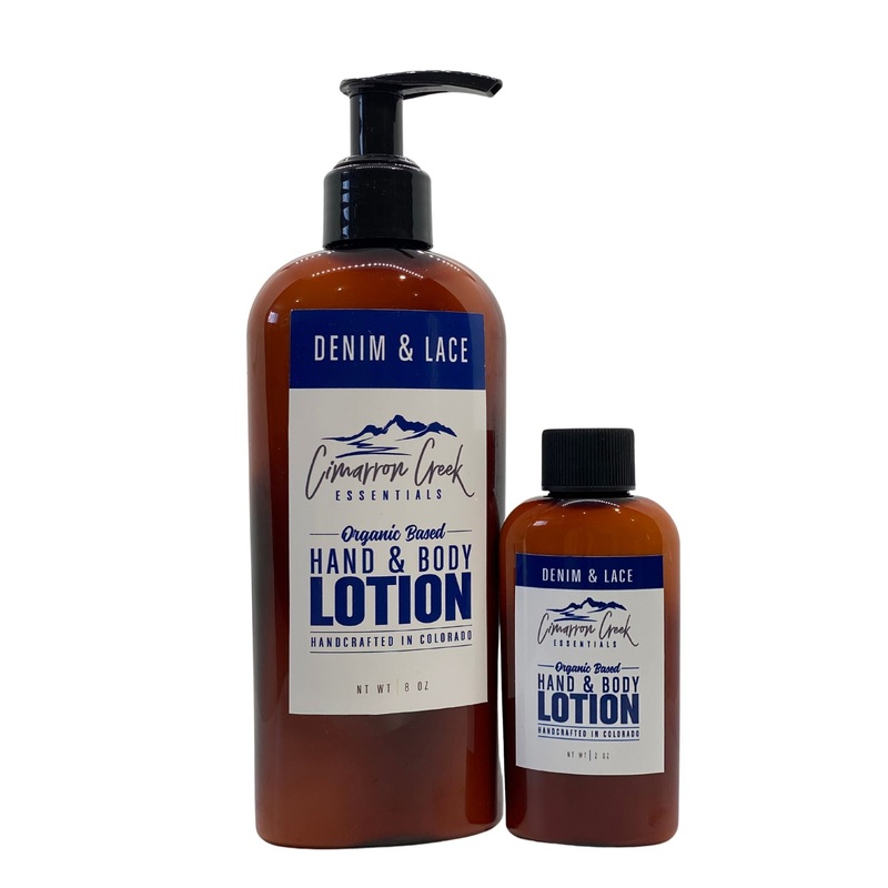 Denim & Lace Organic Hand & Body Lotion 8oz – Plastic Bottle