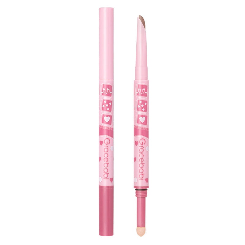 Gracebabi 3D Plump Dual-End Under-Eye Highlighting Pencil 300mg+280mg  01 Original Apricot