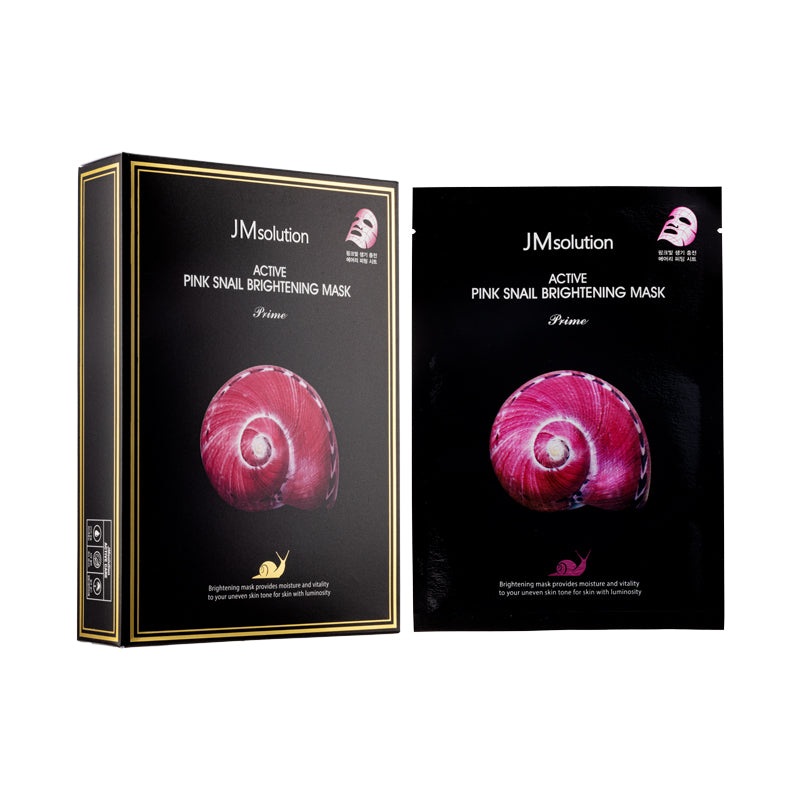 Jmsolution Active Pink Snajl Brightening Mask Prime 10pcs