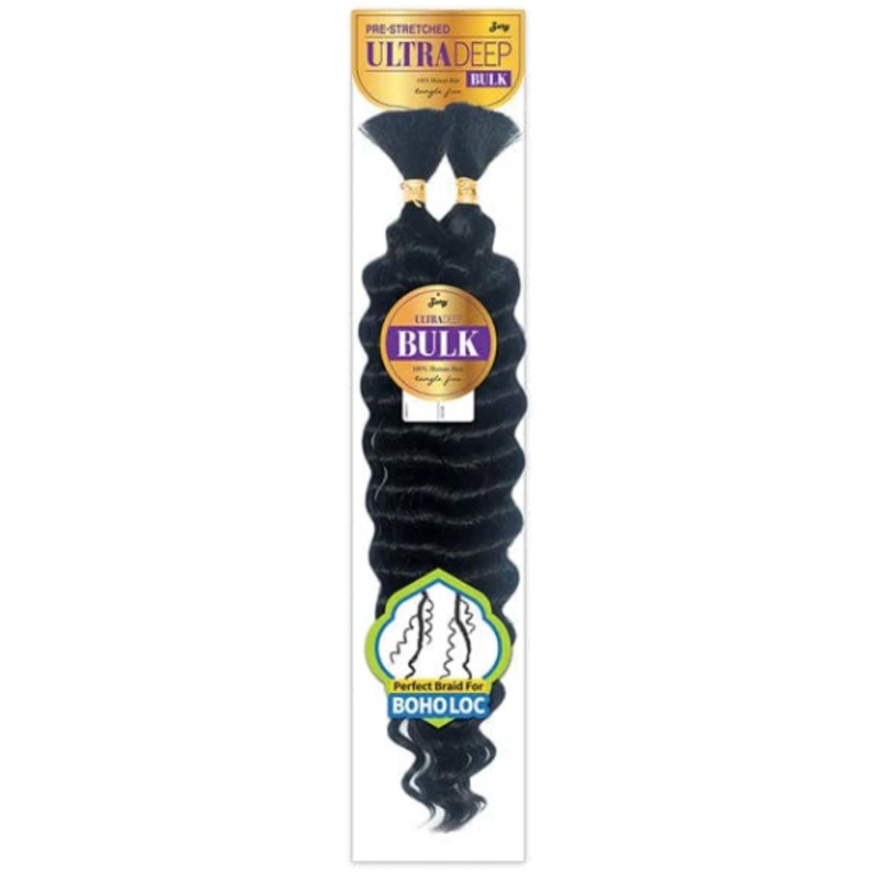 Zury Pre-Stretched Ultra Deep Bulk Human Hair 22″ 1