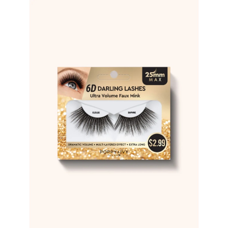 ABNY – P&I 6D DARLING LASHES 25MM – ULTRA VOLUME FAUX MINK – DAPHNE (3 PCS)