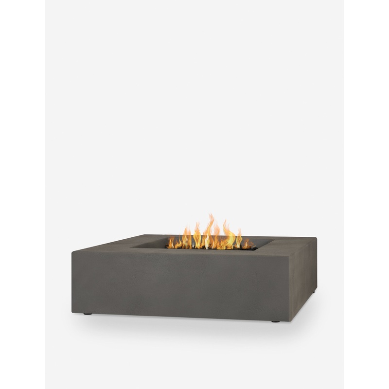 Auberon Fire Table Carbon Low Square Propane